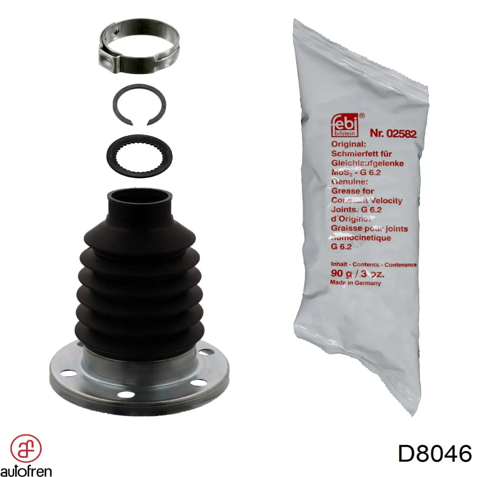 Compre D8046 Autofren Bota de proteção interna direita de junta homocinética do semieixo dianteiro