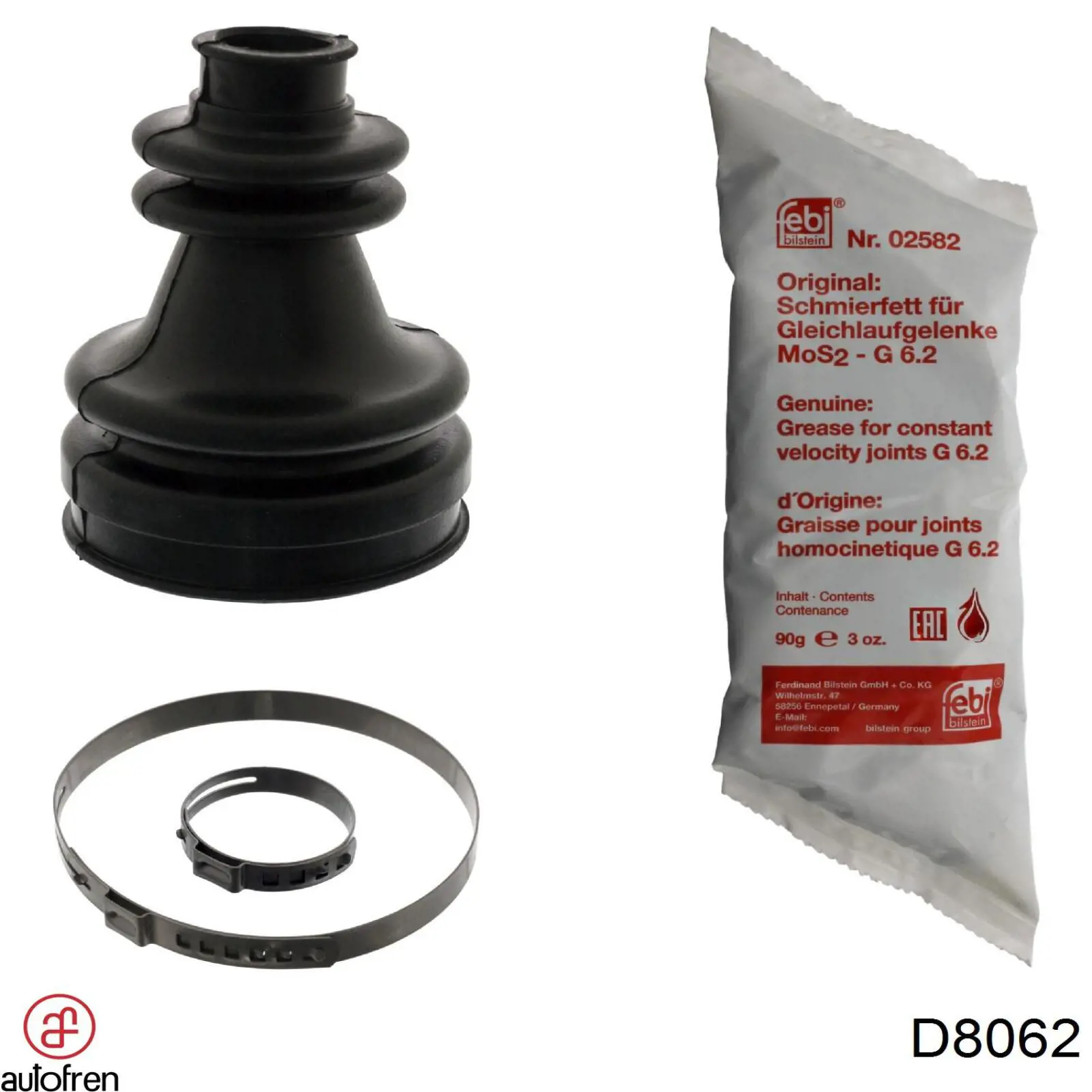 Bota de proteção interna de junta homocinética do semieixo dianteiro Autofren D8062 preço, a partir de 8,05 USD
