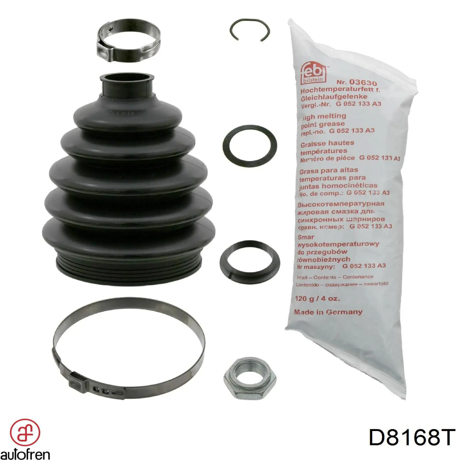 Compre D8168T Autofren Bota de proteção externa de junta homocinética do semieixo dianteiro