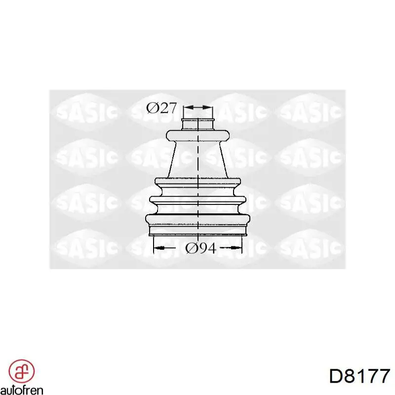 Compre D8177 Autofren Bota de proteção externa de junta homocinética do semieixo dianteiro