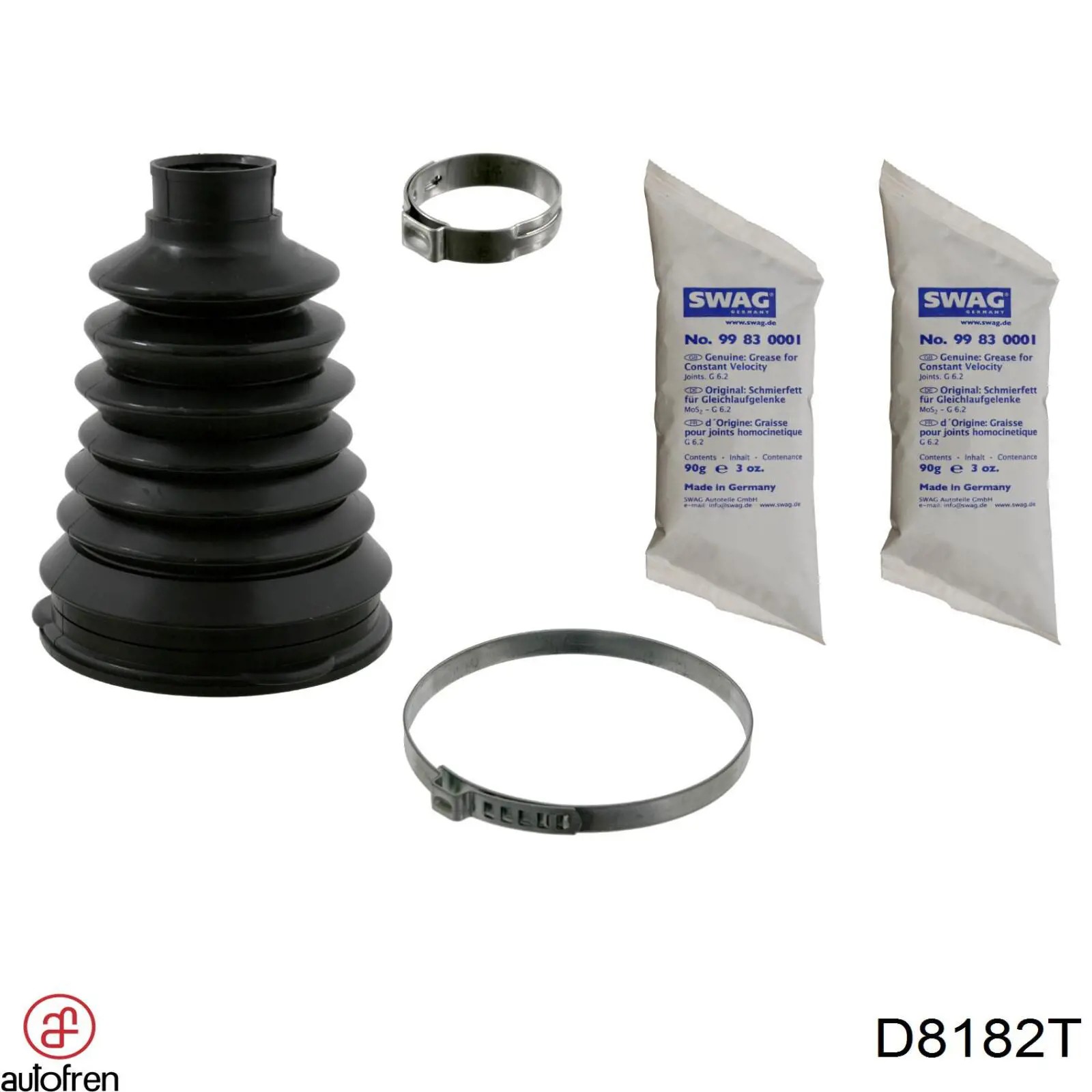 Bota de proteção externa de junta homocinética do semieixo dianteiro Autofren D8182T preço, a partir de 12,39 USD