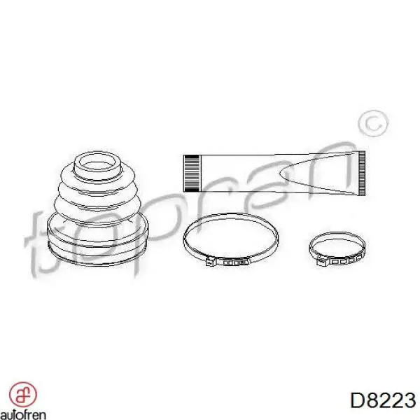 Compre D8223 Autofren Bota de proteção interna direita de junta homocinética do semieixo dianteiro