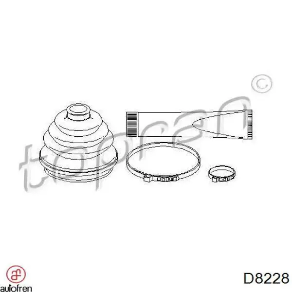 Compre D8228 Autofren Bota de proteção externa de junta homocinética do semieixo dianteiro