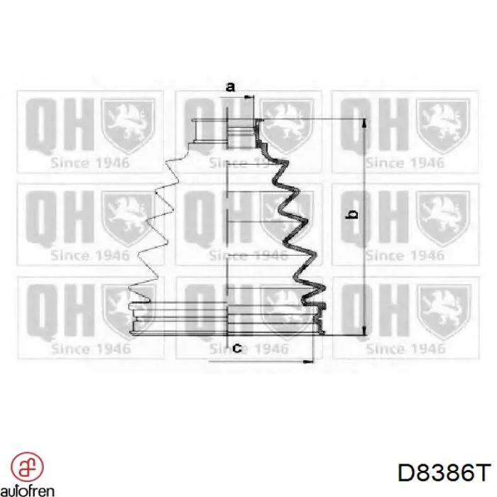 Bota de proteção externa de junta homocinética do semieixo traseiro Autofren D8386T preço, a partir de 18,27 USD