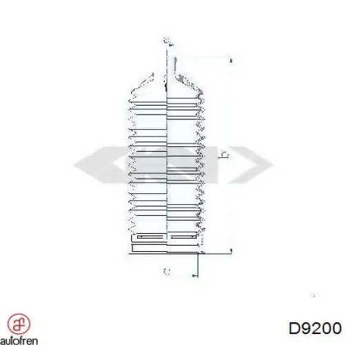 Bota de proteção do mecanismo de direção (de cremalheira) Autofren D9200 preço, a partir de 7,30 USD
