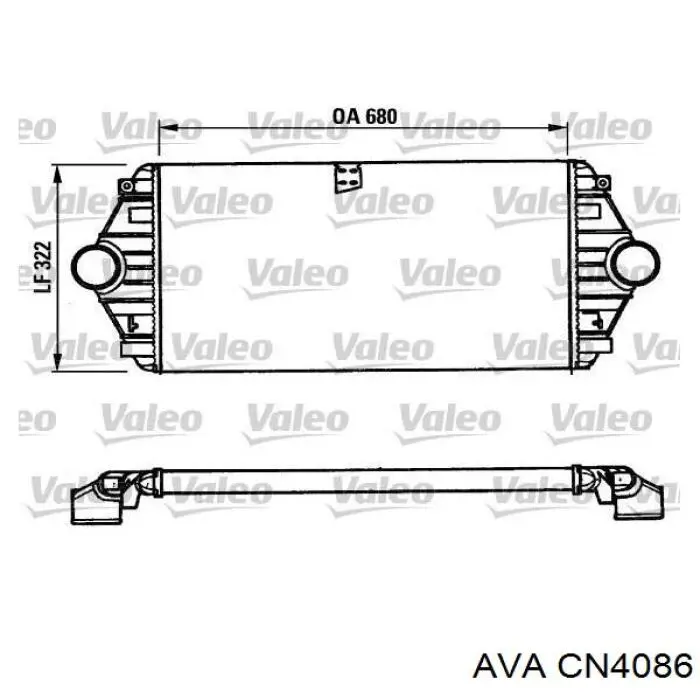 Radiador de intercooler AVA CN4086 preço, a partir de 86,03 USD