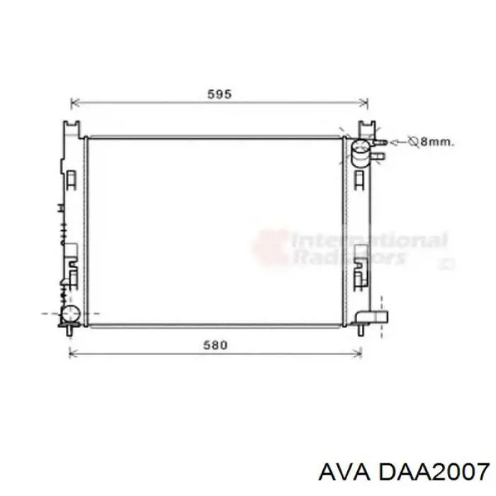 Compre DAA2007 AVA Radiador de esfriamento de motor