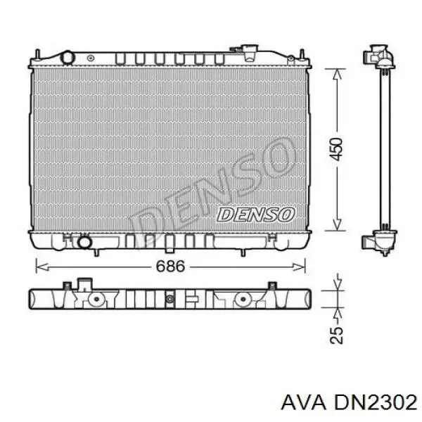 Compre DN2302 AVA Radiador de esfriamento de motor