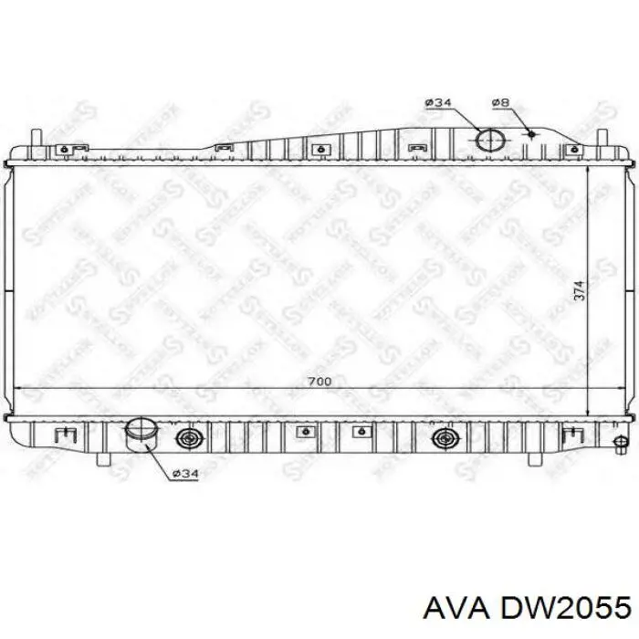 Compre DW2055 AVA Radiador de esfriamento de motor