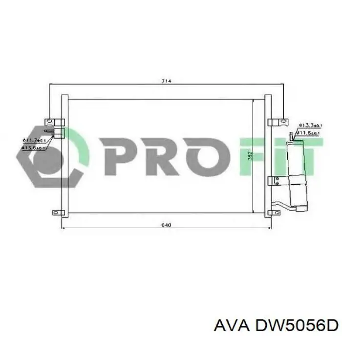 Compre DW5056D AVA Radiador de aparelho de ar condicionado