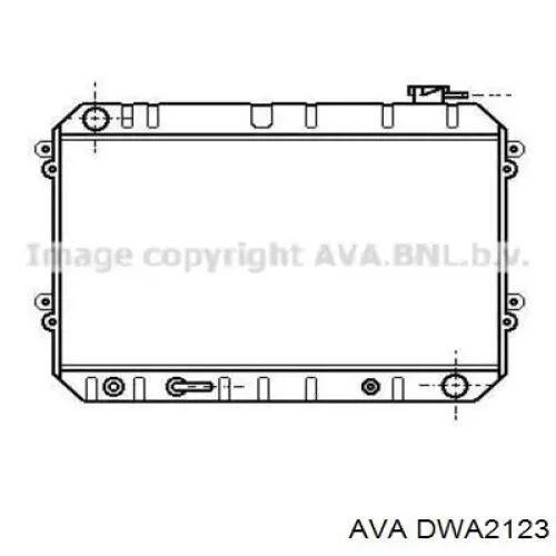 Radiador de esfriamento de motor AVA DWA2123 preço, a partir de 146,98 USD