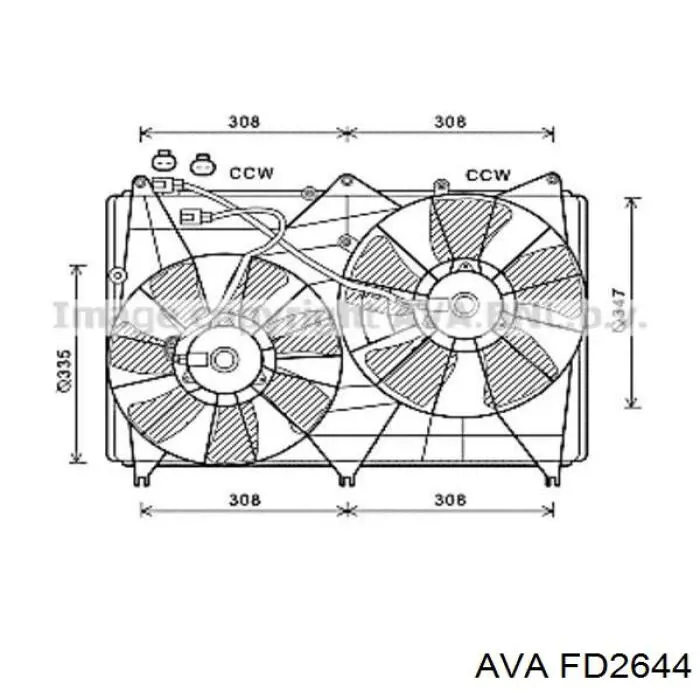 Compre 1922567 Ford Radiador de esfriamento de motor