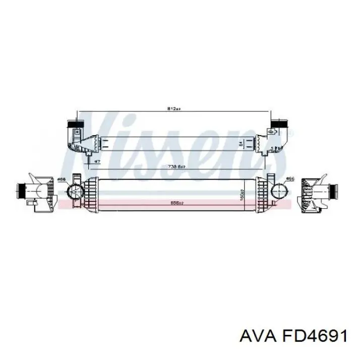 Radiador de intercooler Polcar 32C2J82 preço, a partir de 105,80 USD