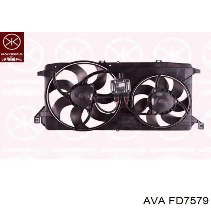 8C118C607BB Ford Difusor do radiador de esfriamento, montado com motor e roda de aletas