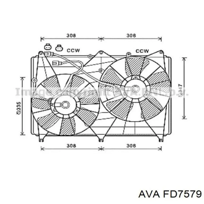 Difusor do radiador de esfriamento, montado com motor e roda de aletas Ford 8C118C607BB preço, a partir de 253,68 USD