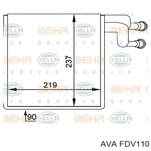Vaporizador de aparelho de ar condicionado FDV110 AVA