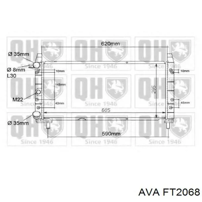 Compre 810924 VALEO Radiador de esfriamento de motor