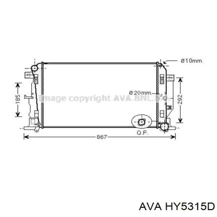 Compre 976064H100 Hyundai/Kia Radiador de aparelho de ar condicionado