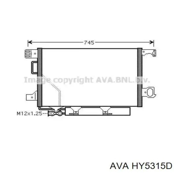 Radiador de aparelho de ar condicionado 976064H100 Hyundai/Kia