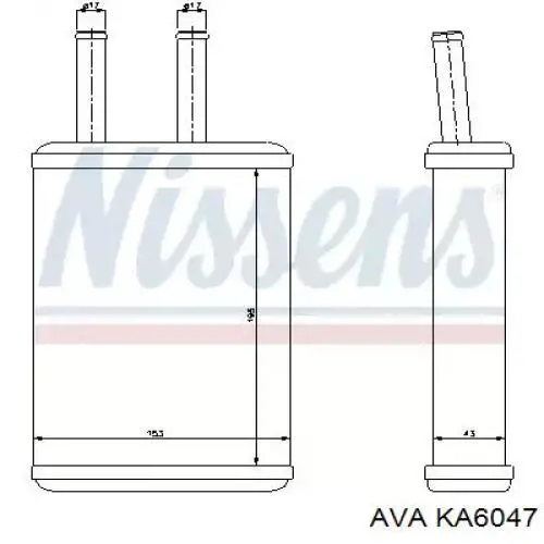 Radiador de forno (de aquecedor) AVA KA6047 preço, a partir de 32,44 USD