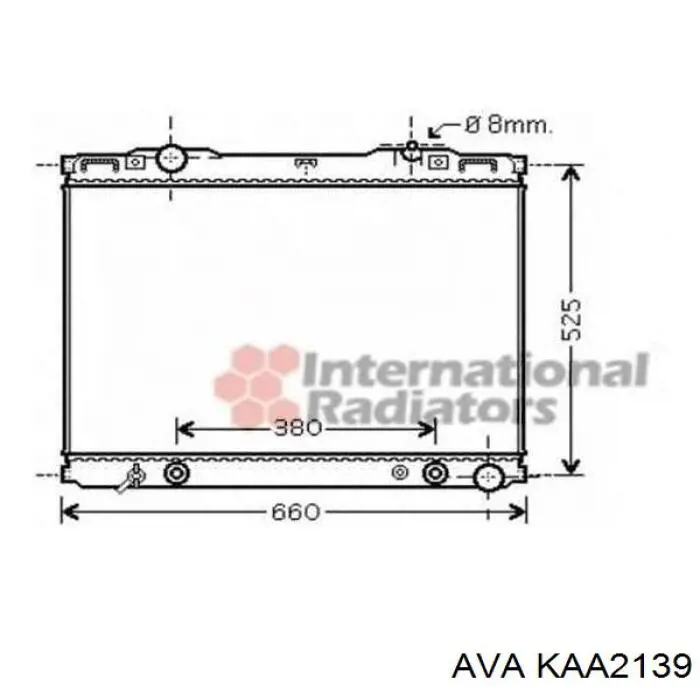 Compre KAA2139 AVA Radiador de esfriamento de motor