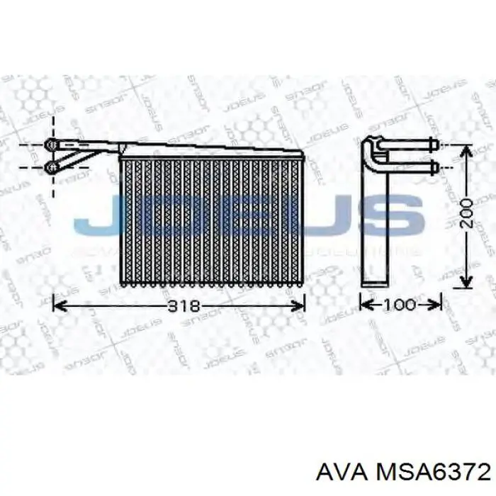 Compre MSA6372 AVA Radiador de forno (de aquecedor)