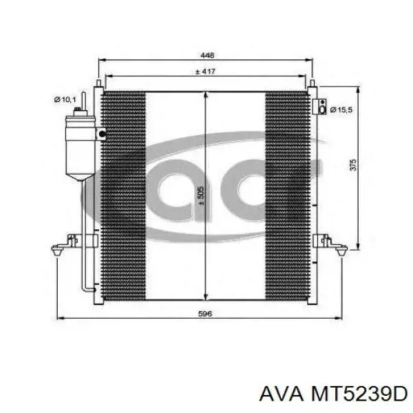 Radiador de aparelho de ar condicionado Mitsubishi MN123642 preço, a partir de 144,27 USD