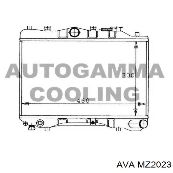 Compre MZ2023 AVA Radiador de esfriamento de motor