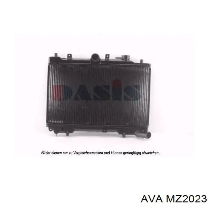 Radiador de esfriamento de motor MZ2023 AVA