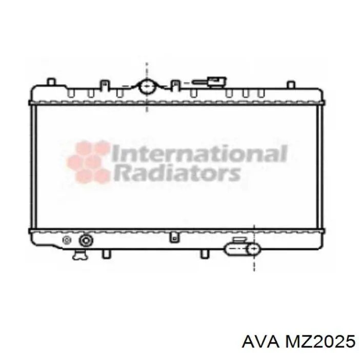 Compre PN1615200 Mazda Radiador de esfriamento de motor