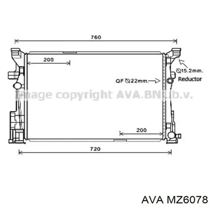  Radiador de forno (de aquecedor) Mazda 323 II 3 dr hatchback (1980 - 1989) II 3 dr