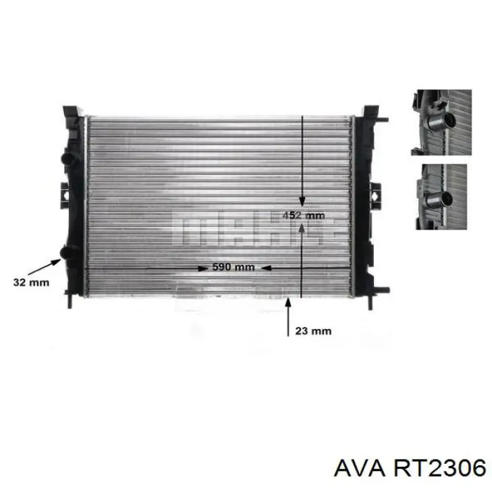 Compre RT2306 AVA Radiador de esfriamento de motor
