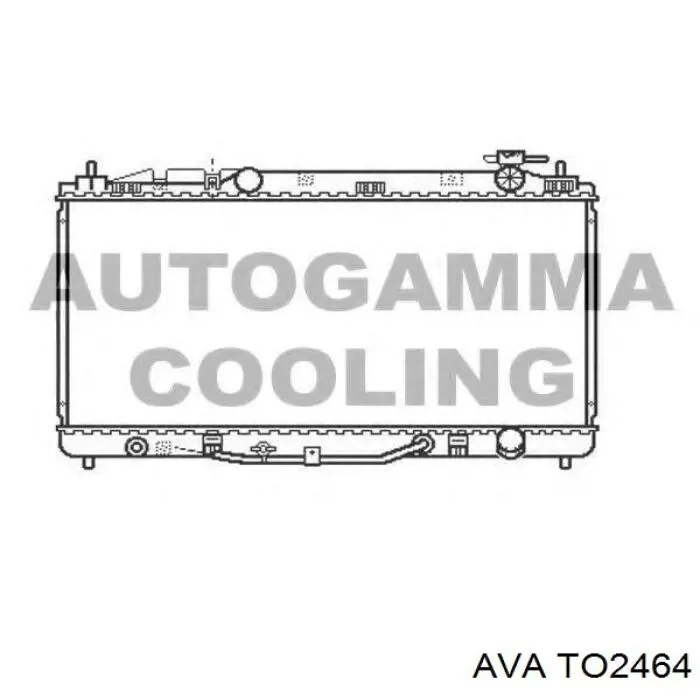 Compre TO2464 AVA Radiador de esfriamento de motor