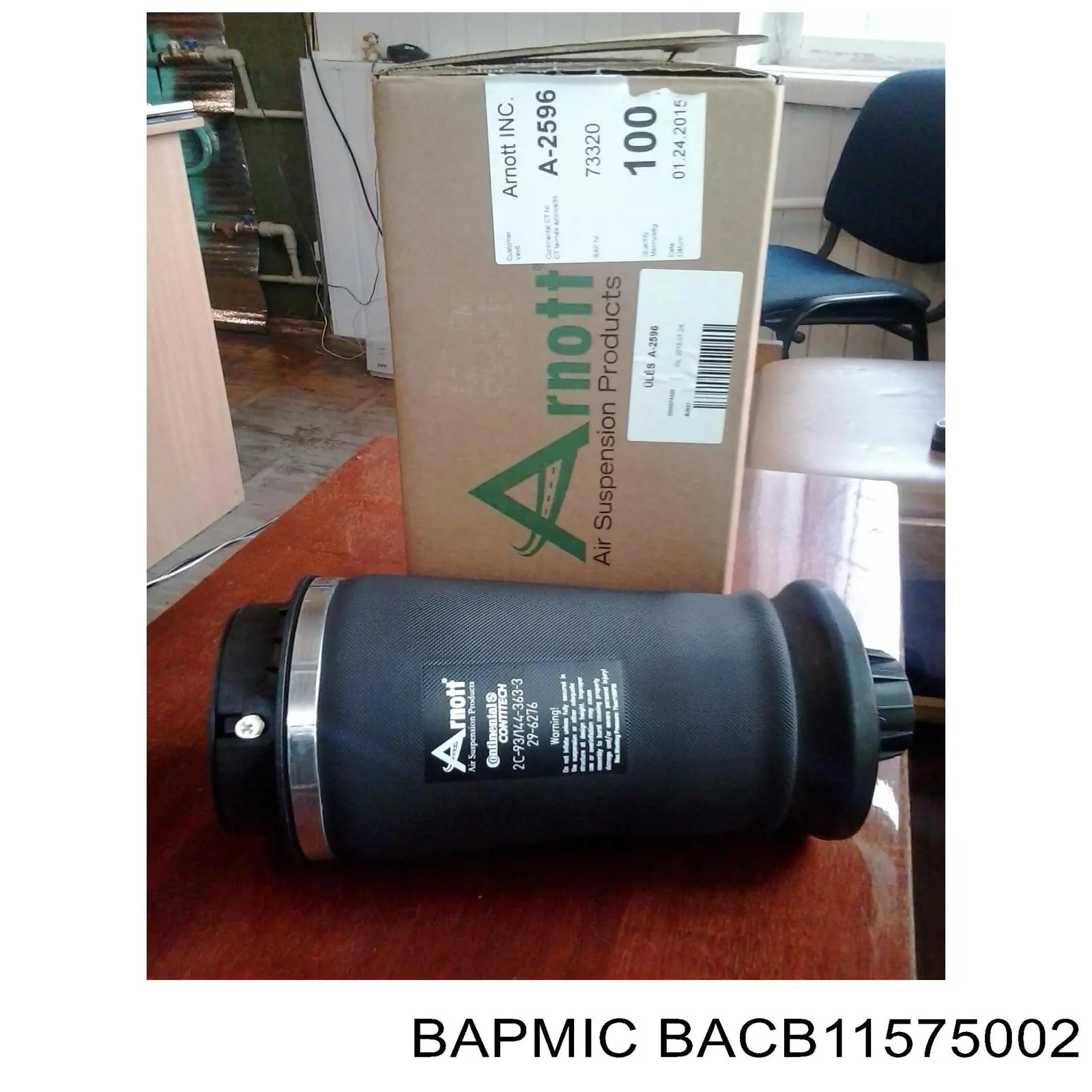 Coxim pneumático (suspensão de lâminas pneumática) do eixo traseiro Bapmic BACB11575002 preço, a partir de 183,70 USD