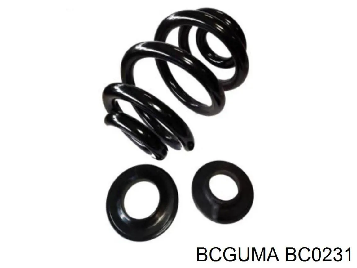 BC0231 Bcguma Espaçador (anel de borracha) da mola traseira inferior