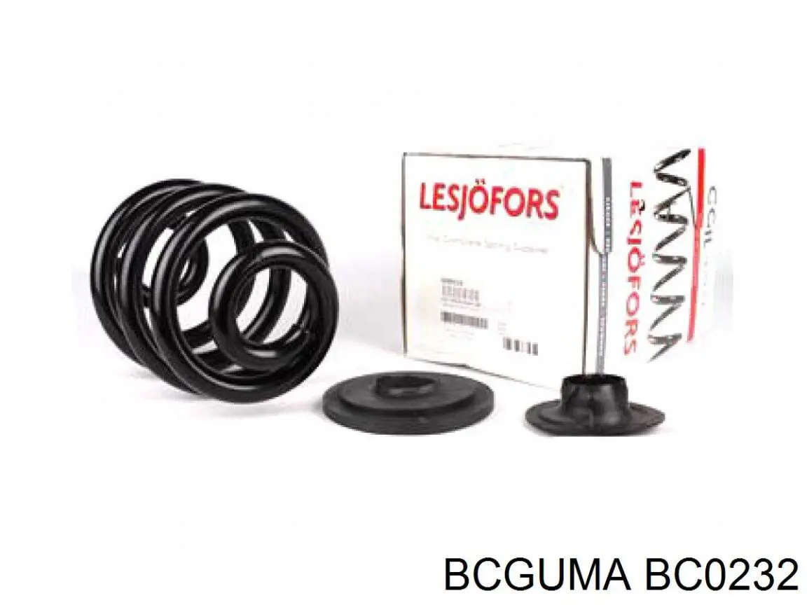 BC0232 Bcguma Espaçador (anel de borracha) da mola traseira inferior