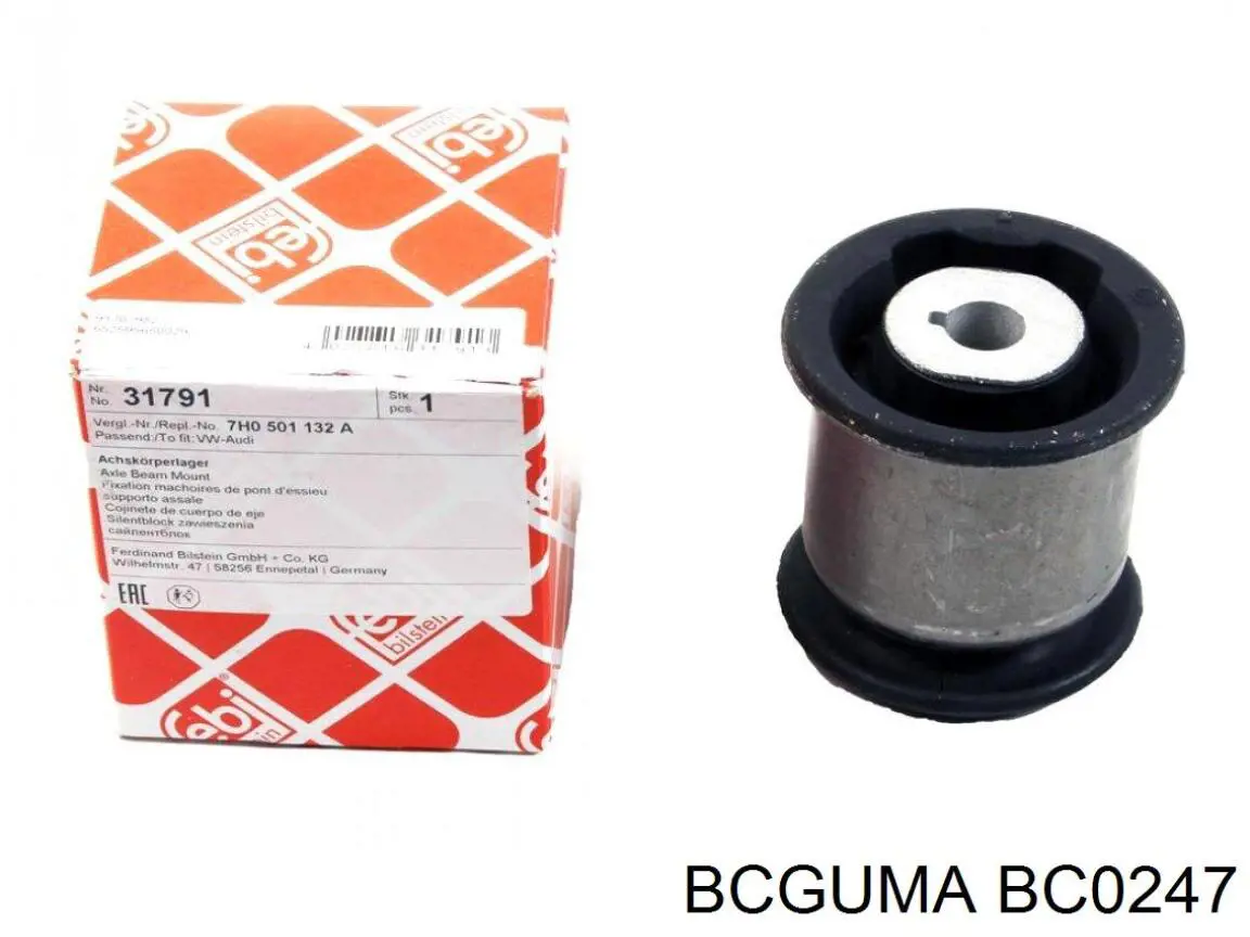 Bloco silencioso do braço oscilante inferior traseiro Bcguma BC0247