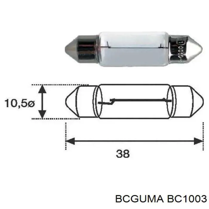 BC1003 Bcguma Bloco silencioso de amortecedor dianteiro