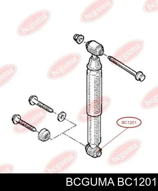 Bloco silencioso de amortecedor traseiro para Renault Kangoo I FC0, FC1