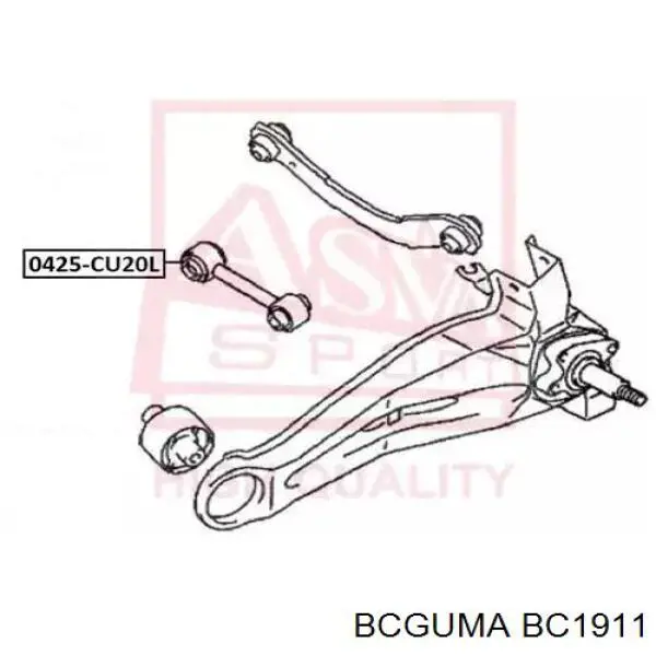 Bloco silencioso da barra Panhard (de suspensão traseira) Bcguma BC1911 preço, a partir de 10,03 USD