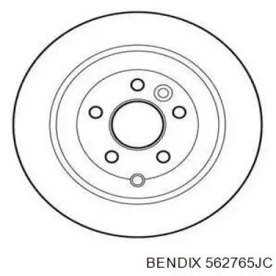 Compre 562765JC Jurid/Bendix Disco do freio traseiro