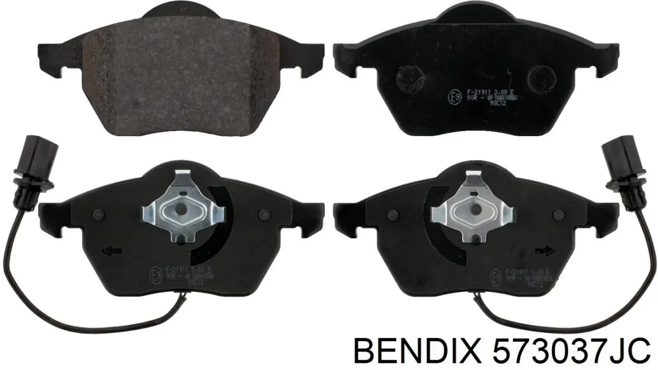 Sapatas do freio dianteiras de disco Jurid/Bendix 573037JC preço, a partir de 46,38 USD