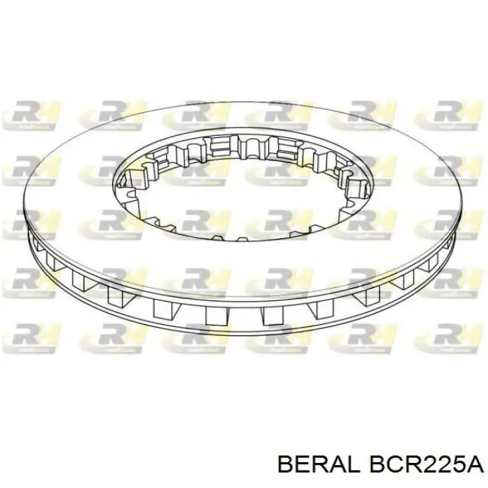 Disco do freio dianteiro BCR225A Beral