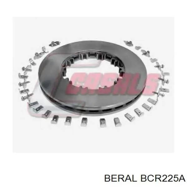 Disco do freio dianteiro Beral BCR225A