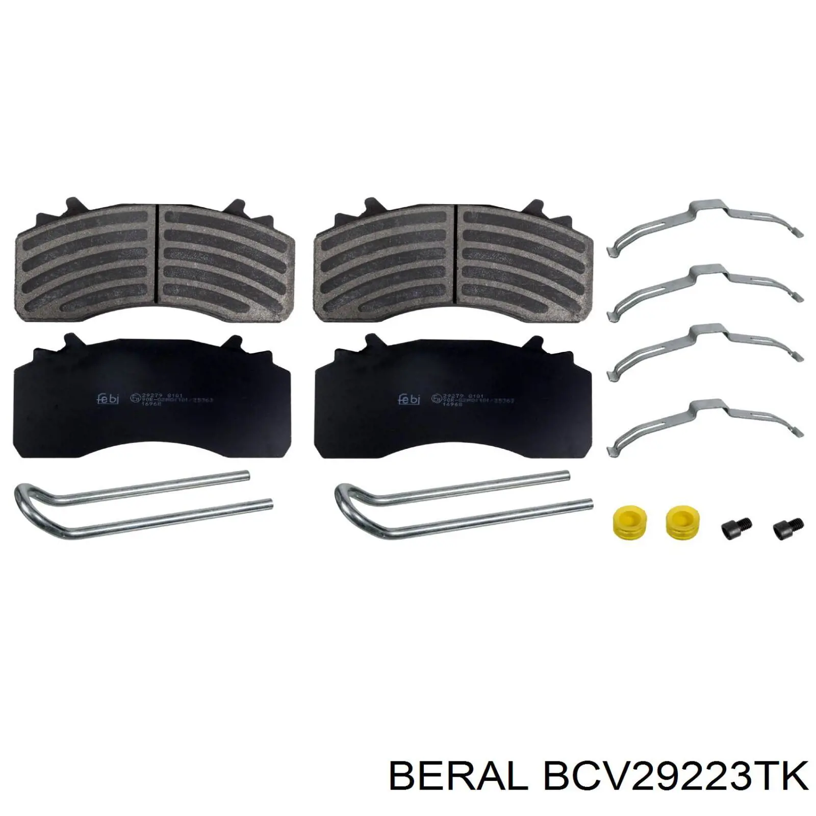 Sapatas do freio dianteiras de disco Beral BCV29223TK preço, a partir de 107,47 USD