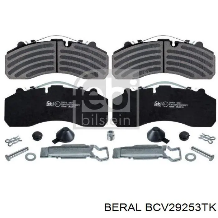 Sapatas do freio traseiras de disco Beral BCV29253TK preço, a partir de 172,56 USD