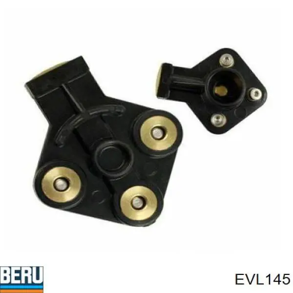 Slider (rotor) de distribuidor de ignição, distribuidor EVL145 Beru