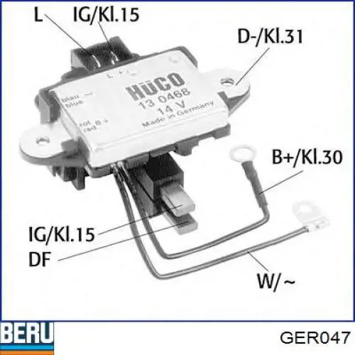 Relê-regulador do gerador (relê de carregamento) 581255 VALEO