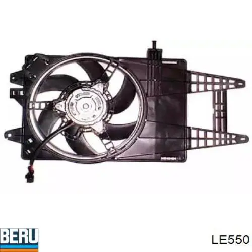Difusor do radiador de esfriamento, montado com motor e roda de aletas LE550 Beru