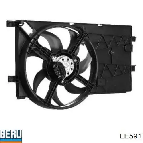 Difusor do radiador de esfriamento, montado com motor e roda de aletas 080051 Transporterparts